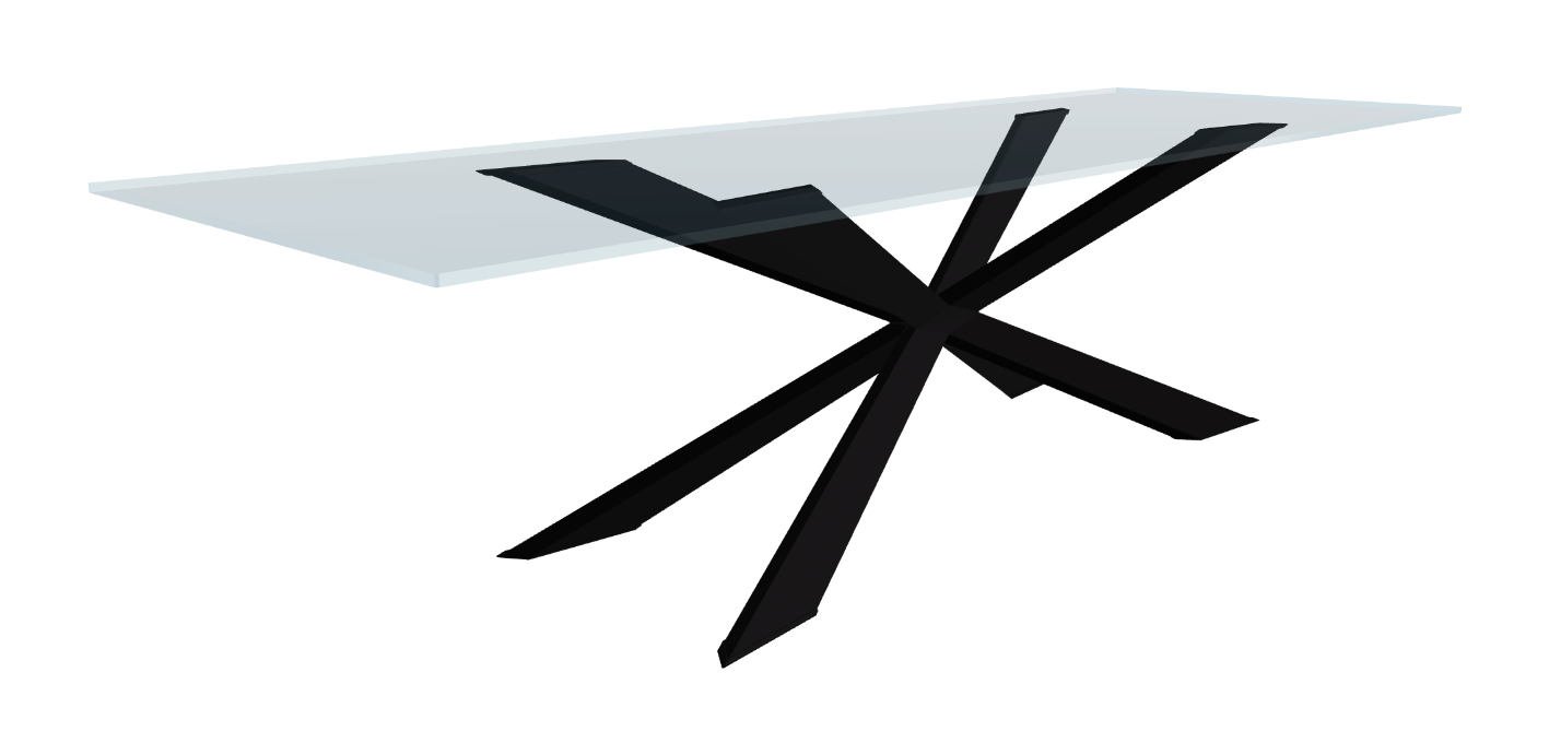 Cattelan Italia Spyder Glass Dining Table