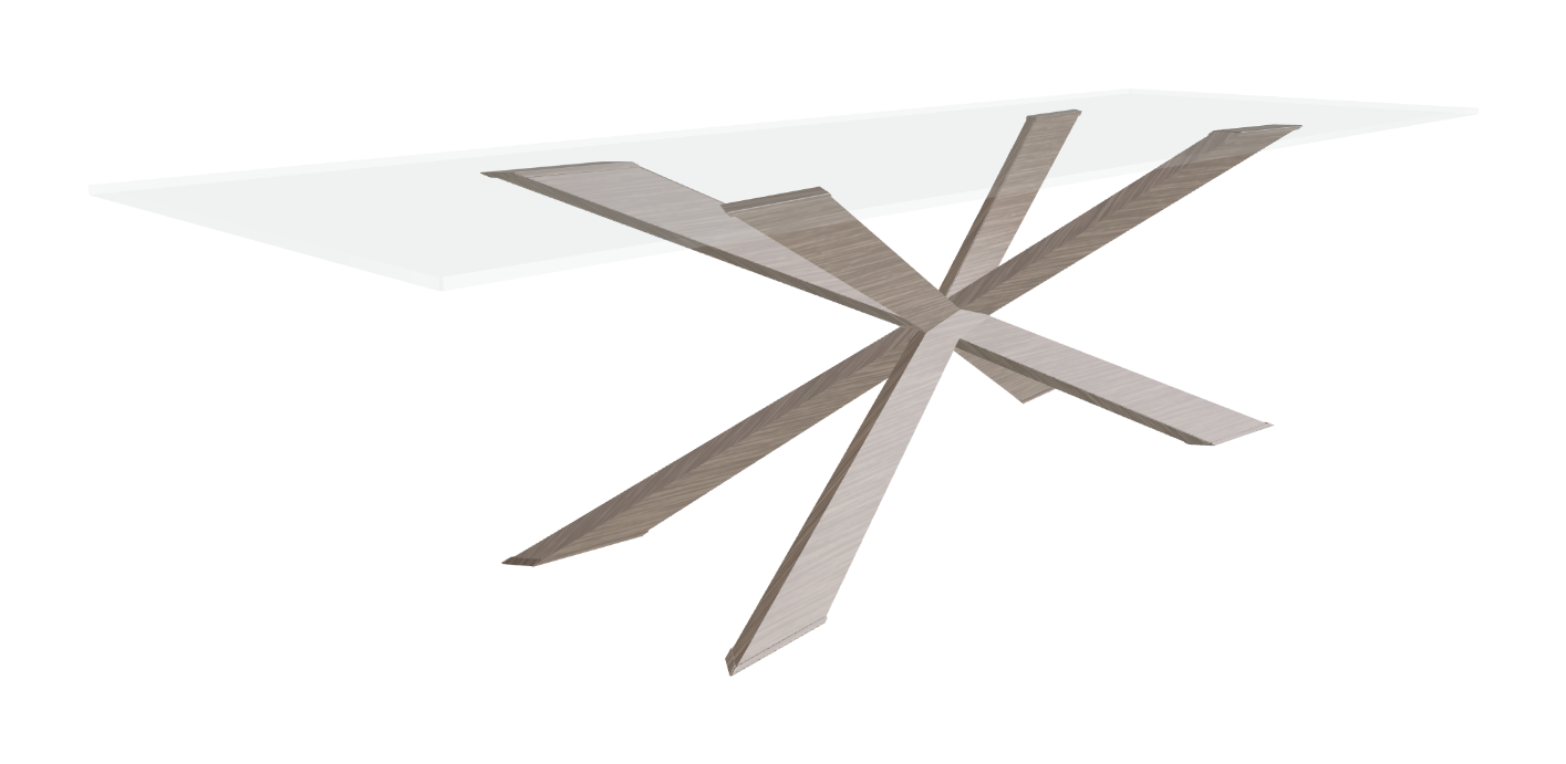Cattelan Italia Spyder Glass Dining Table