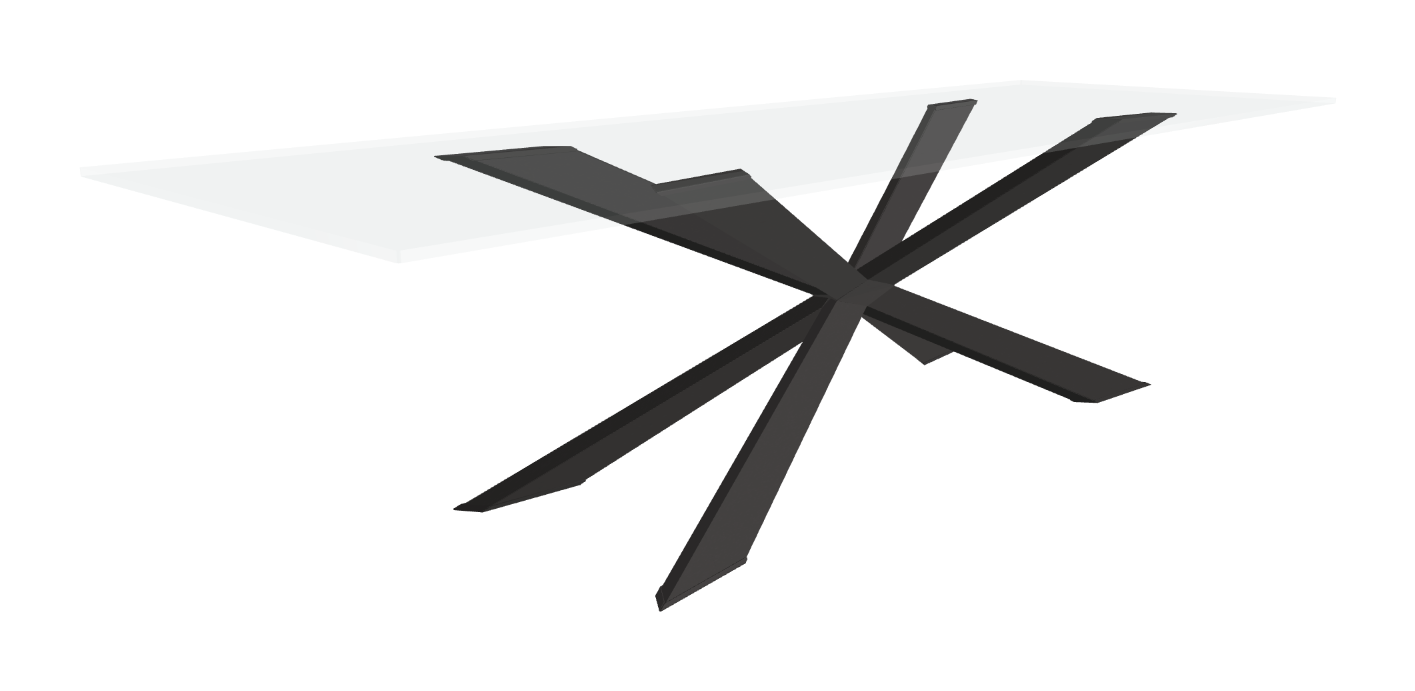 Cattelan Italia Spyder Glass Dining Table
