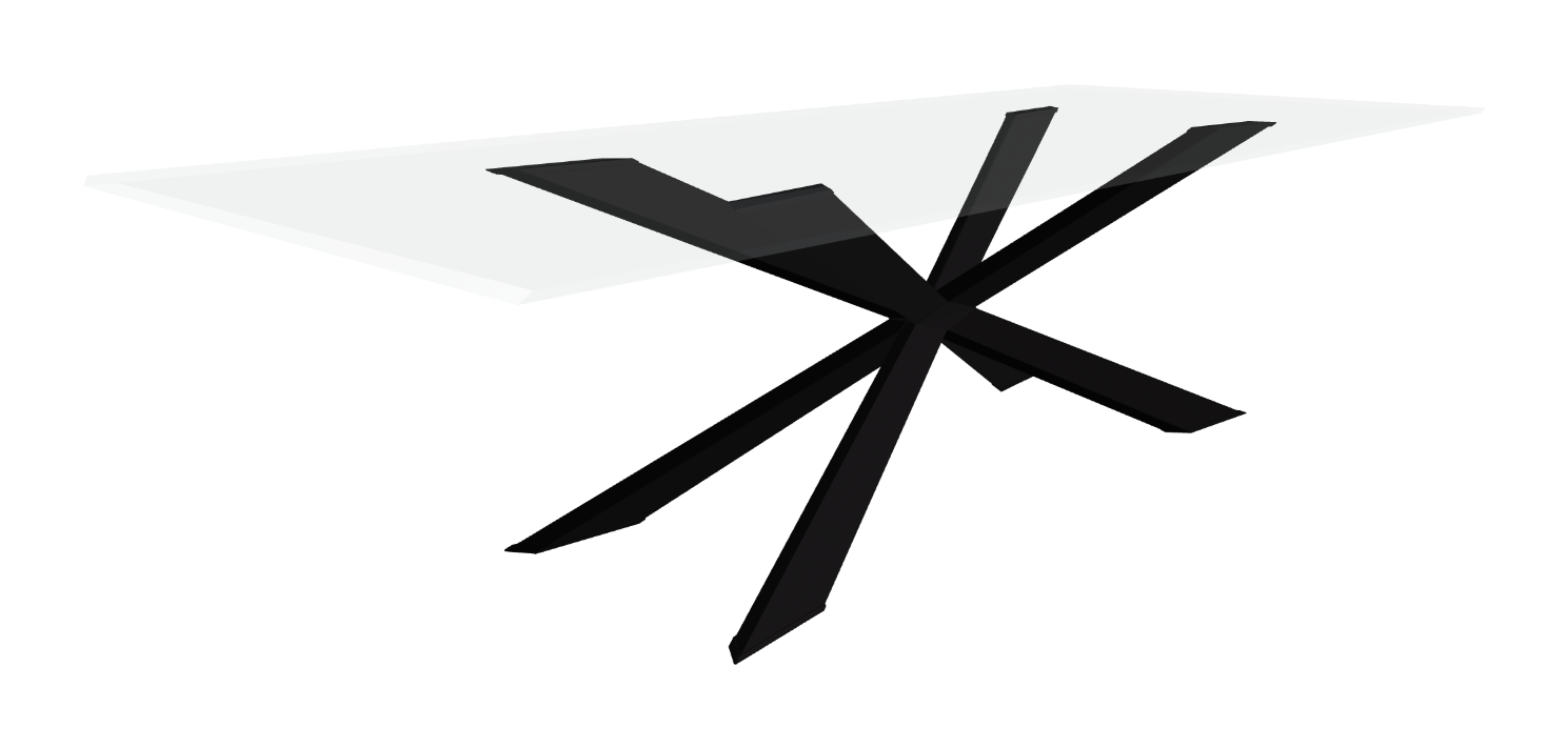 Cattelan Italia Spyder Glass Dining Table