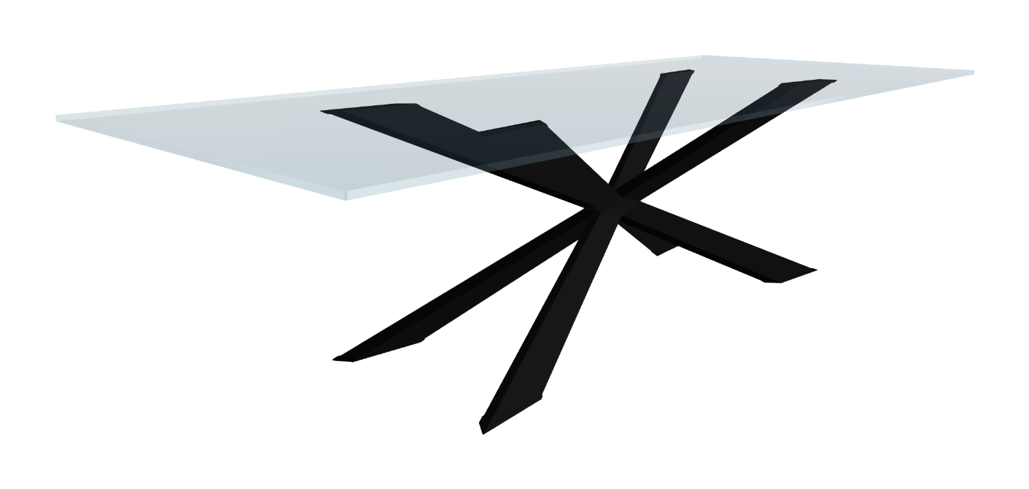 Cattelan Italia Spyder Glass Dining Table