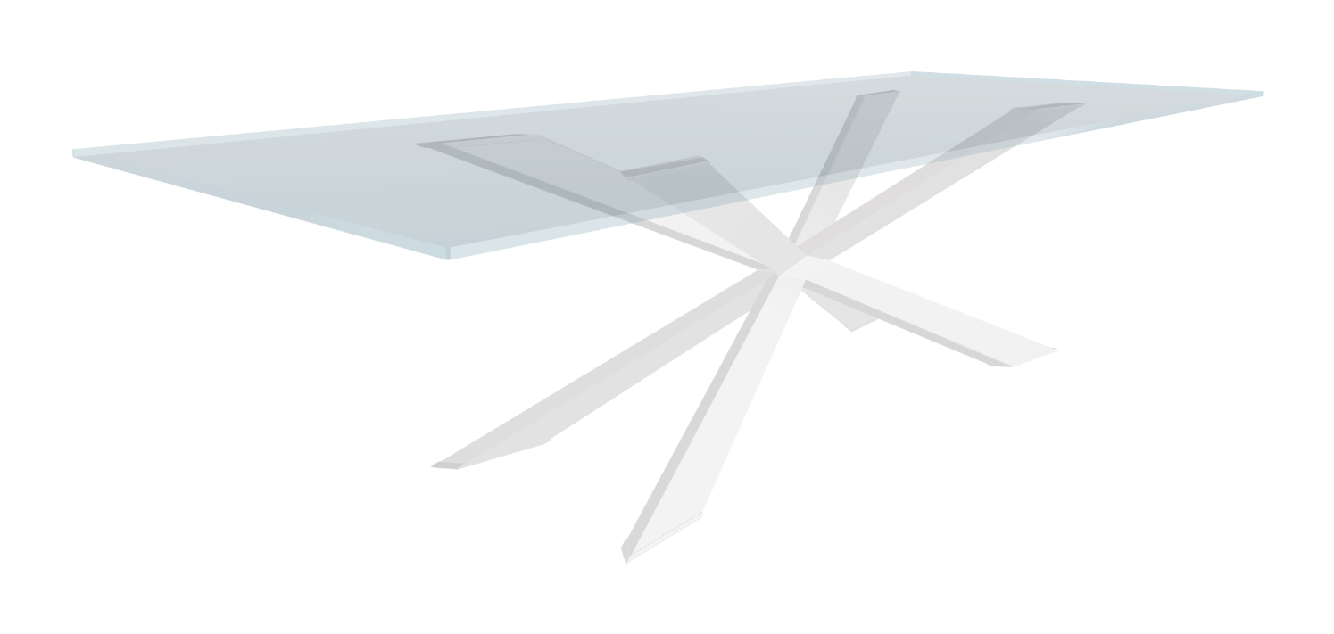 Cattelan Italia Spyder Glass Dining Table
