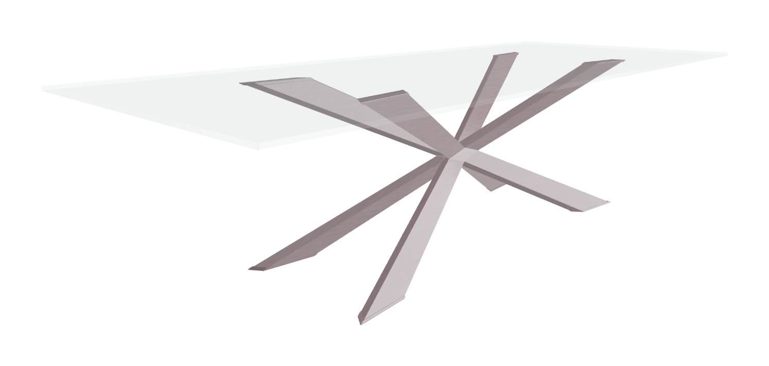 Cattelan Italia Spyder Glass Dining Table