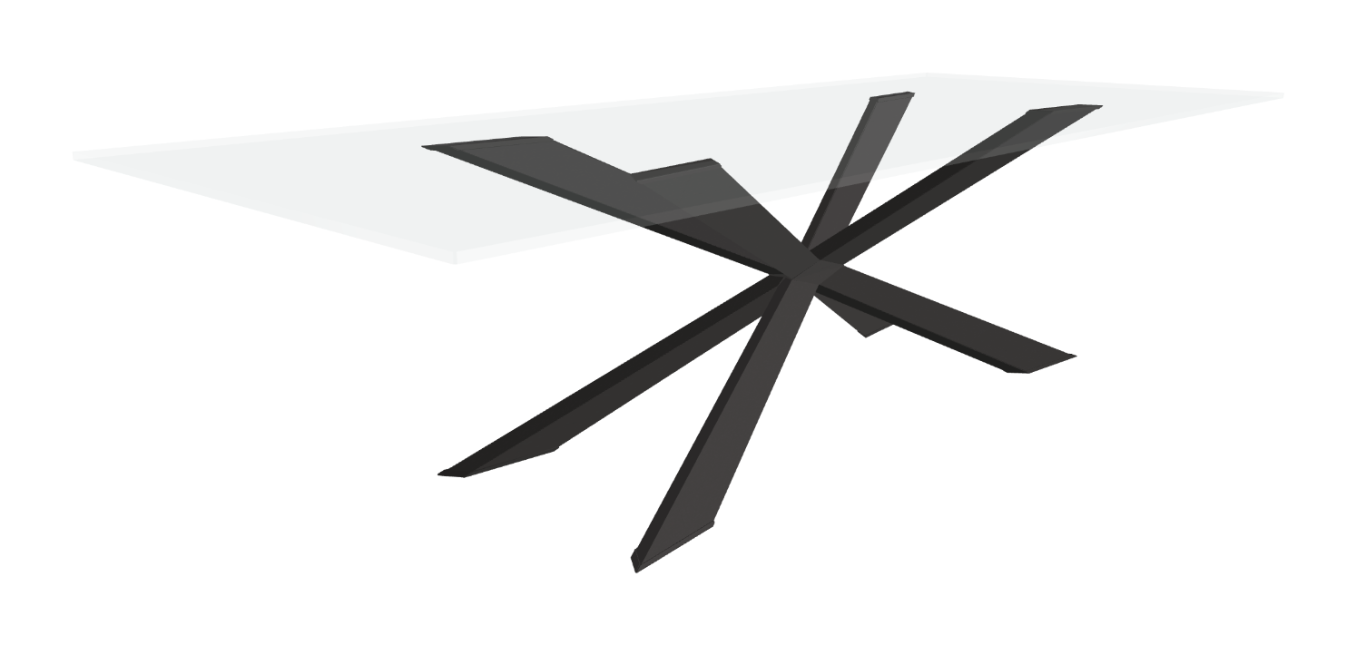 Cattelan Italia Spyder Glass Dining Table