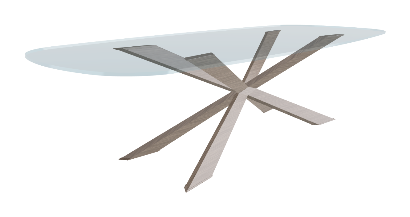 Cattelan Italia Spyder Glass Dining Table