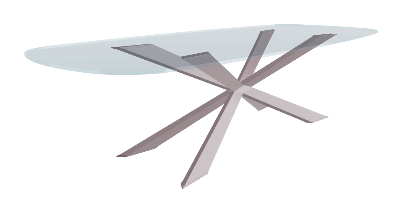 Cattelan Italia Spyder Glass Dining Table