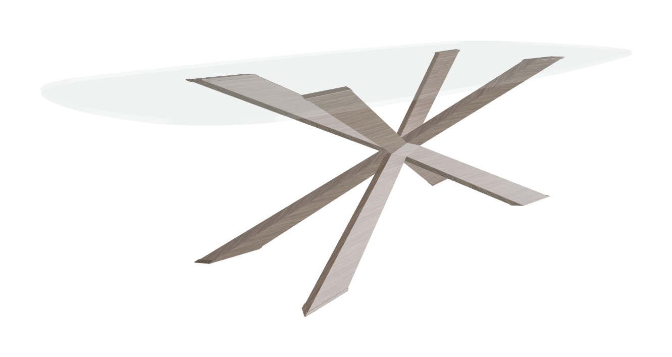 Cattelan Italia Spyder Glass Dining Table