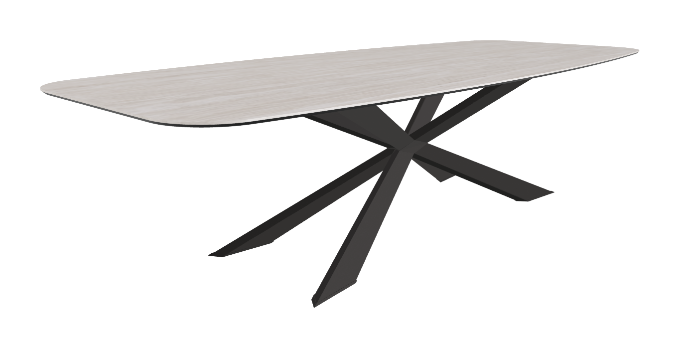 Cattelan Italia Spyder Keramik Barrel Shaped Dining Table