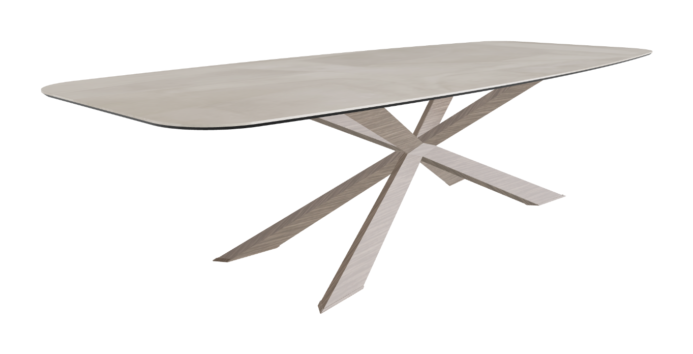 Cattelan Italia Spyder Keramik Barrel Shaped Dining Table