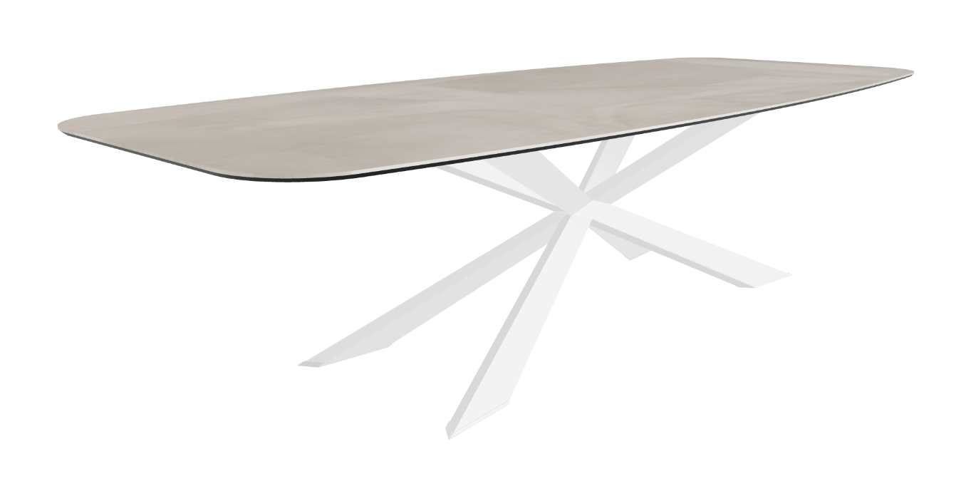 Cattelan Italia Spyder Keramik Barrel Shaped Dining Table
