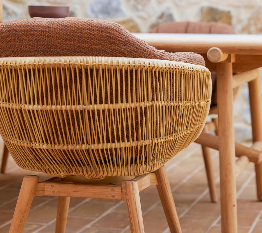Cane-line Stay Chair with Teak Swivel