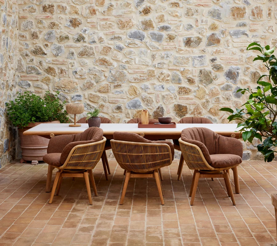 Cane-line Stay Chair with Teak Swivel