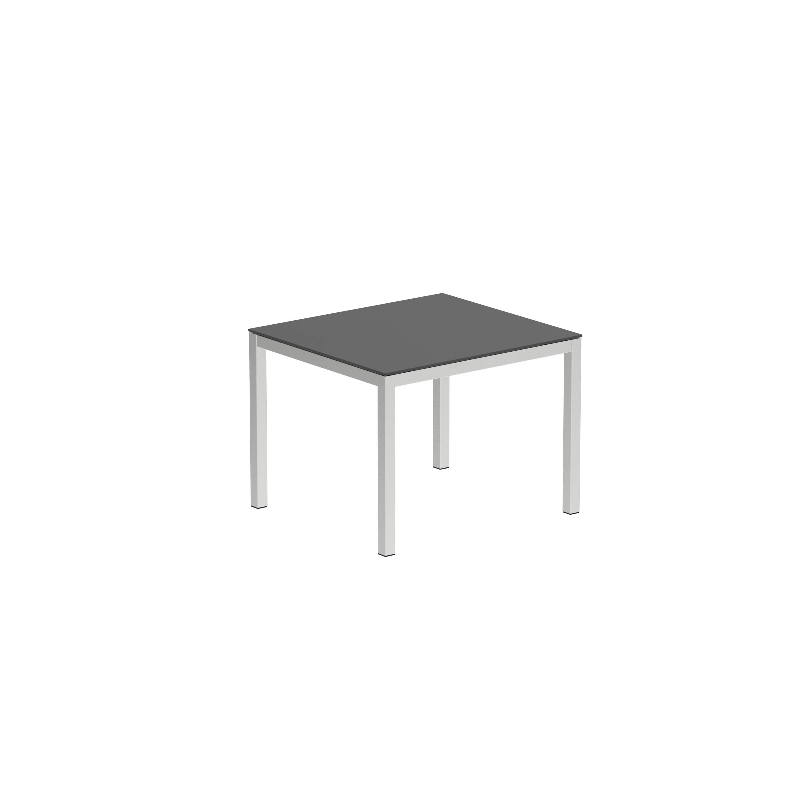 Taboela Table 100x90cm Ss With Top Ceramic Black