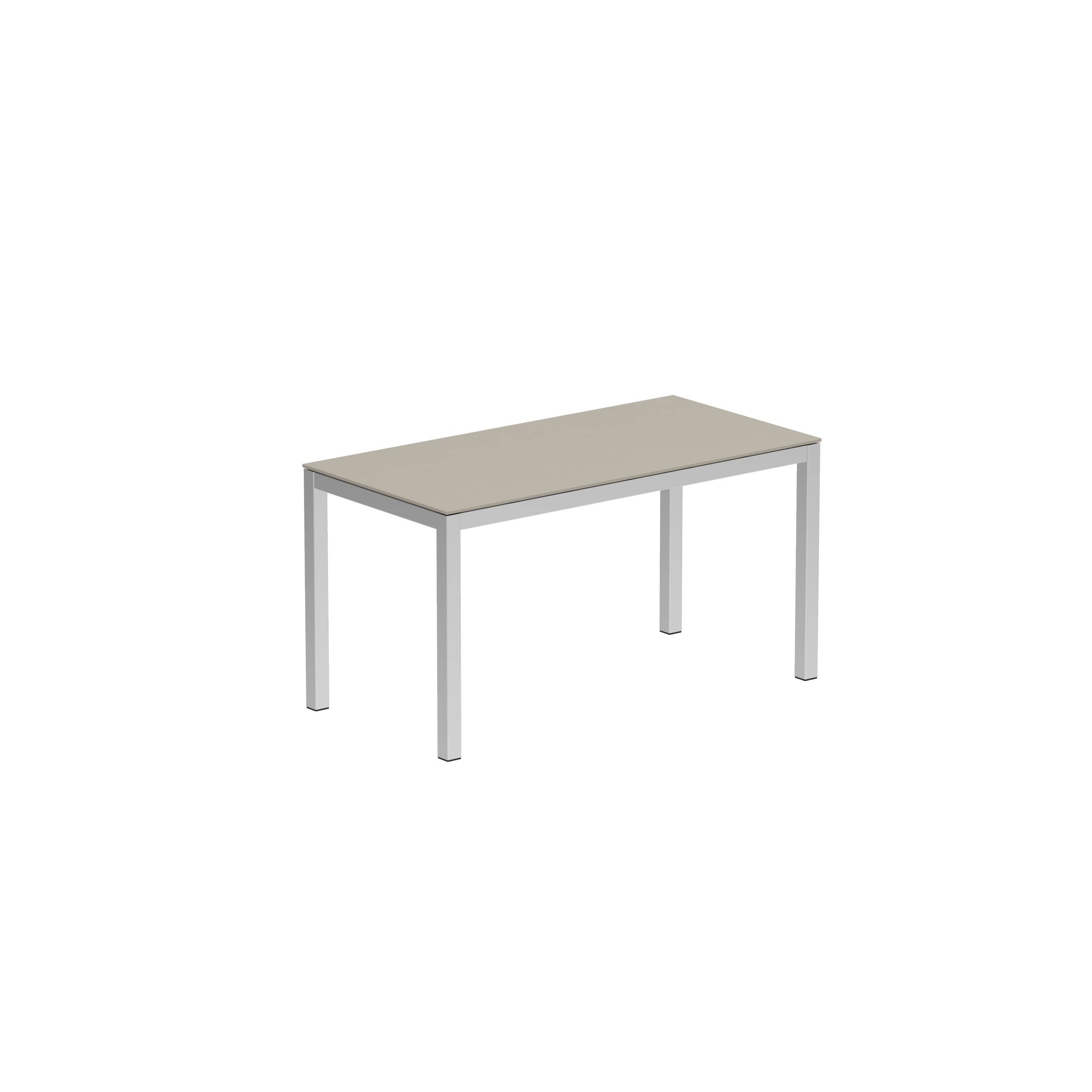 Taboela Table 140x70cm Ep + Ceramic Top Pearl Grey