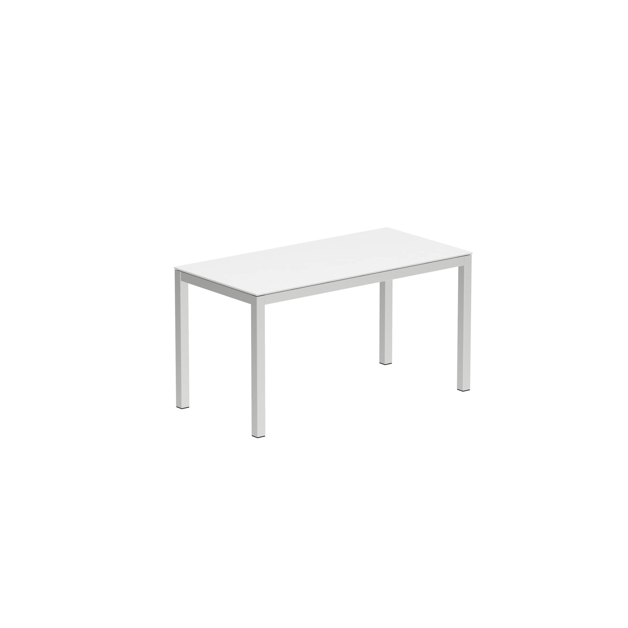 Taboela Table 140x70cm + Ceramic Top White