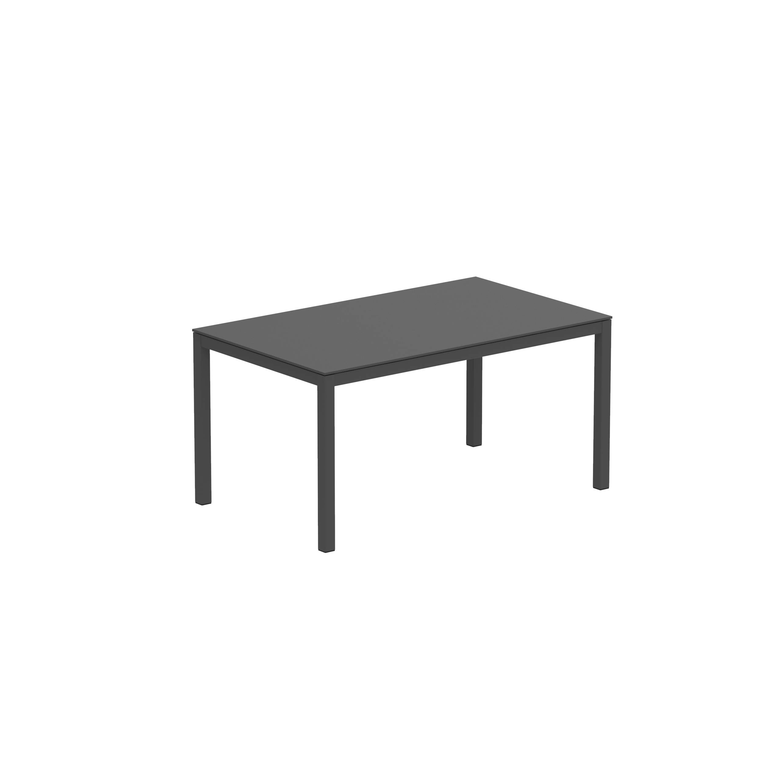 Taboela Table 150x90cm Anthracite + Ceramic Top Black