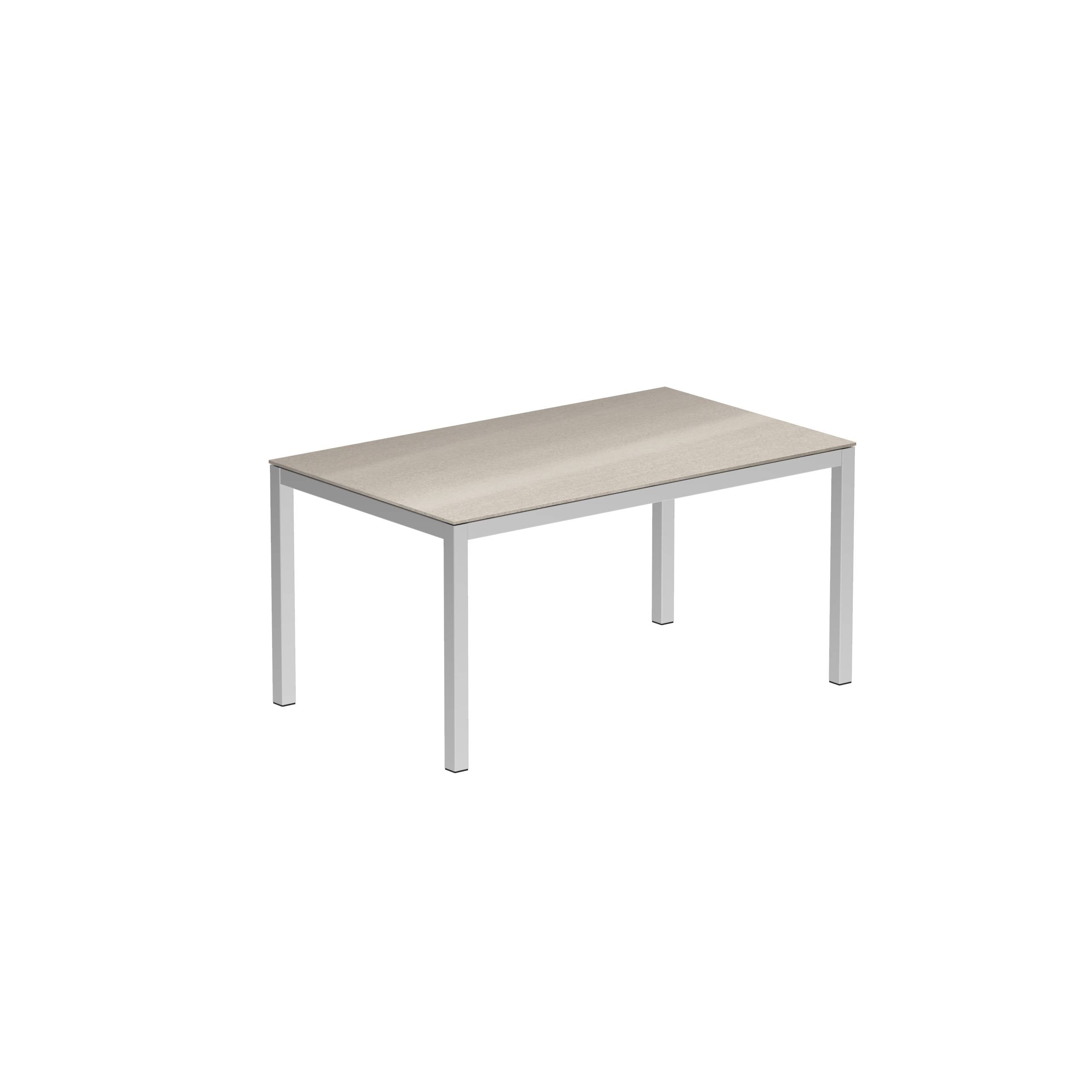 Taboela Table 150x90cm Ep + Ceramic Top Taupe Grey