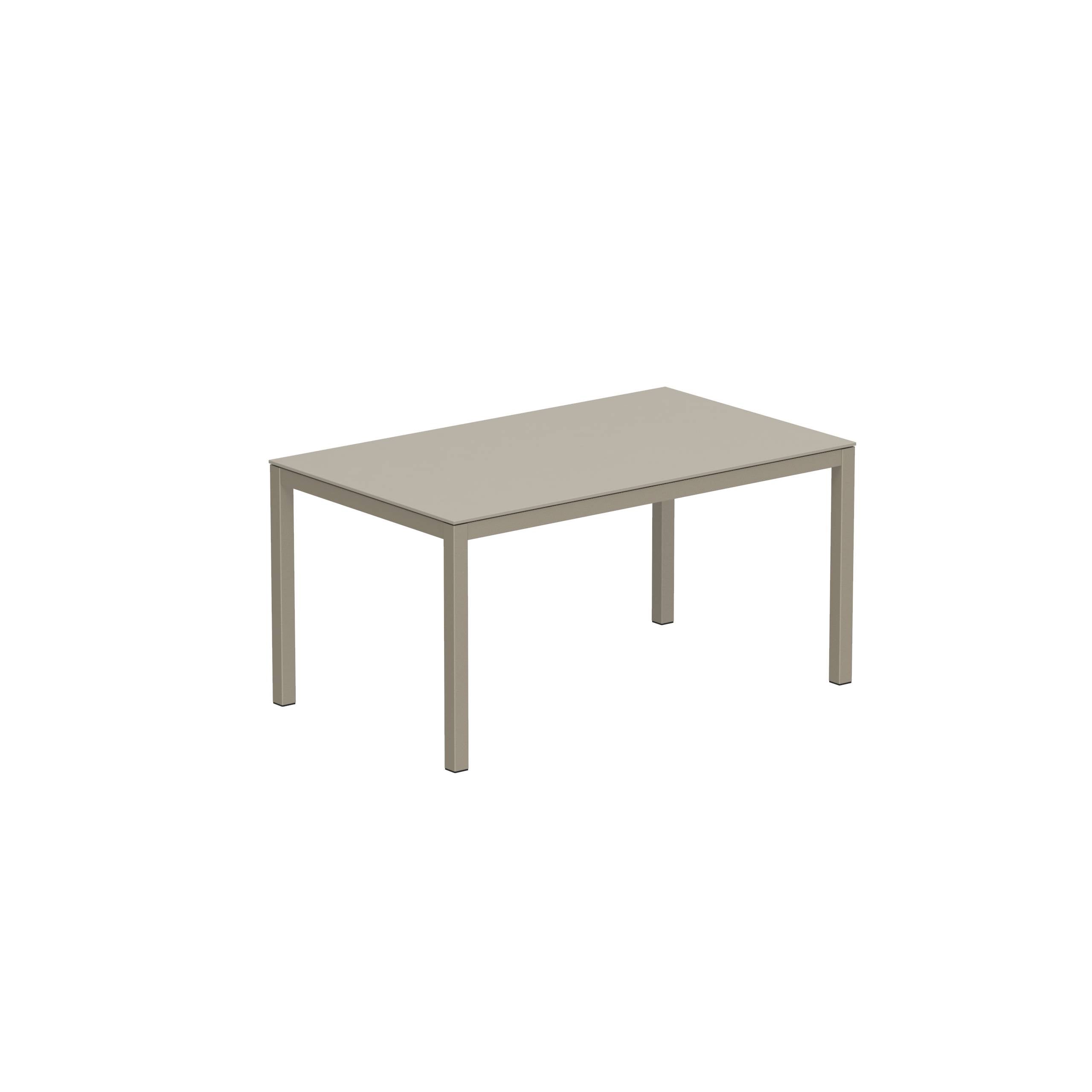 Taboela Table 150x90cm Sand With Ceramic Tabletop Pearl Grey