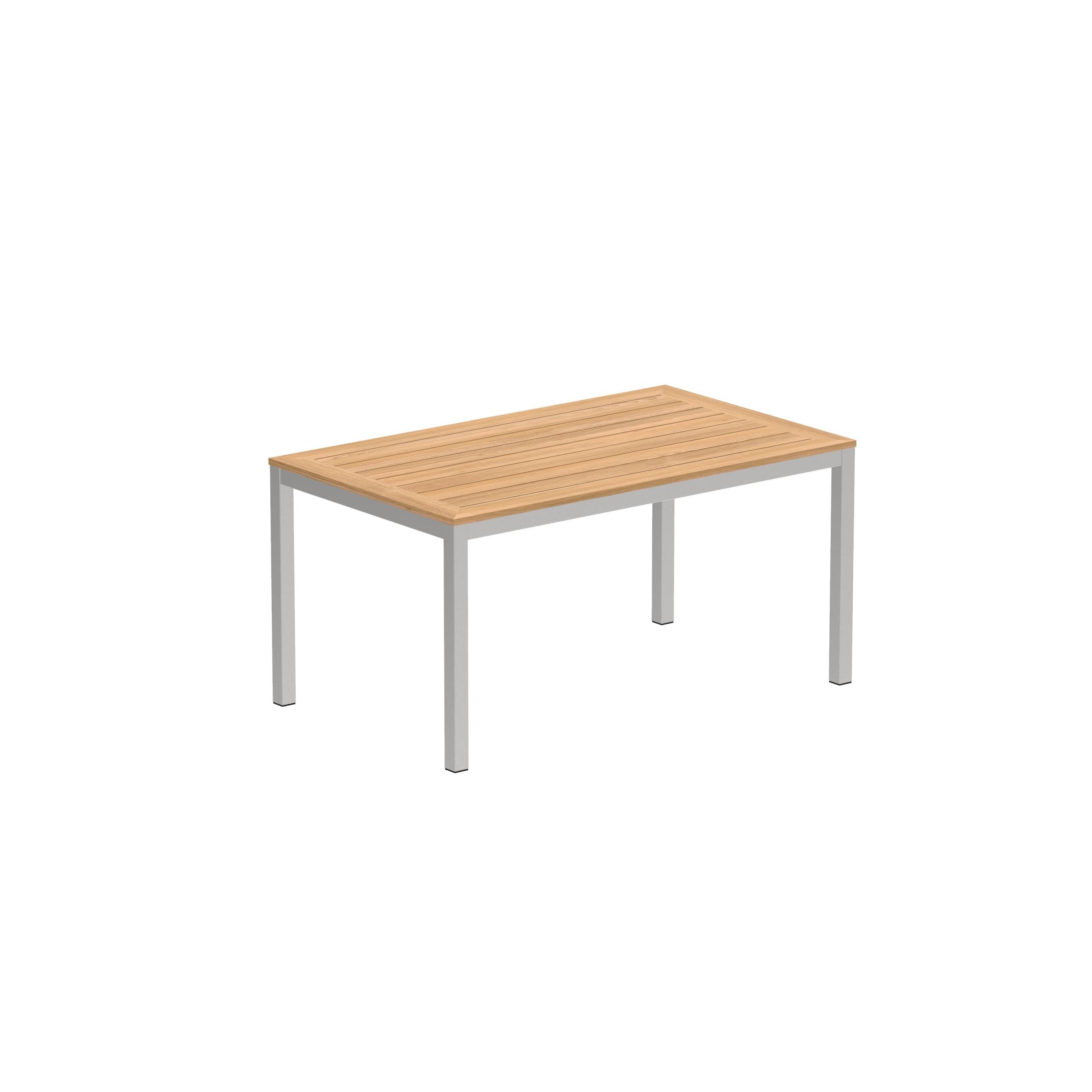 Taboela Table 150x90cm With Teak Tabletop