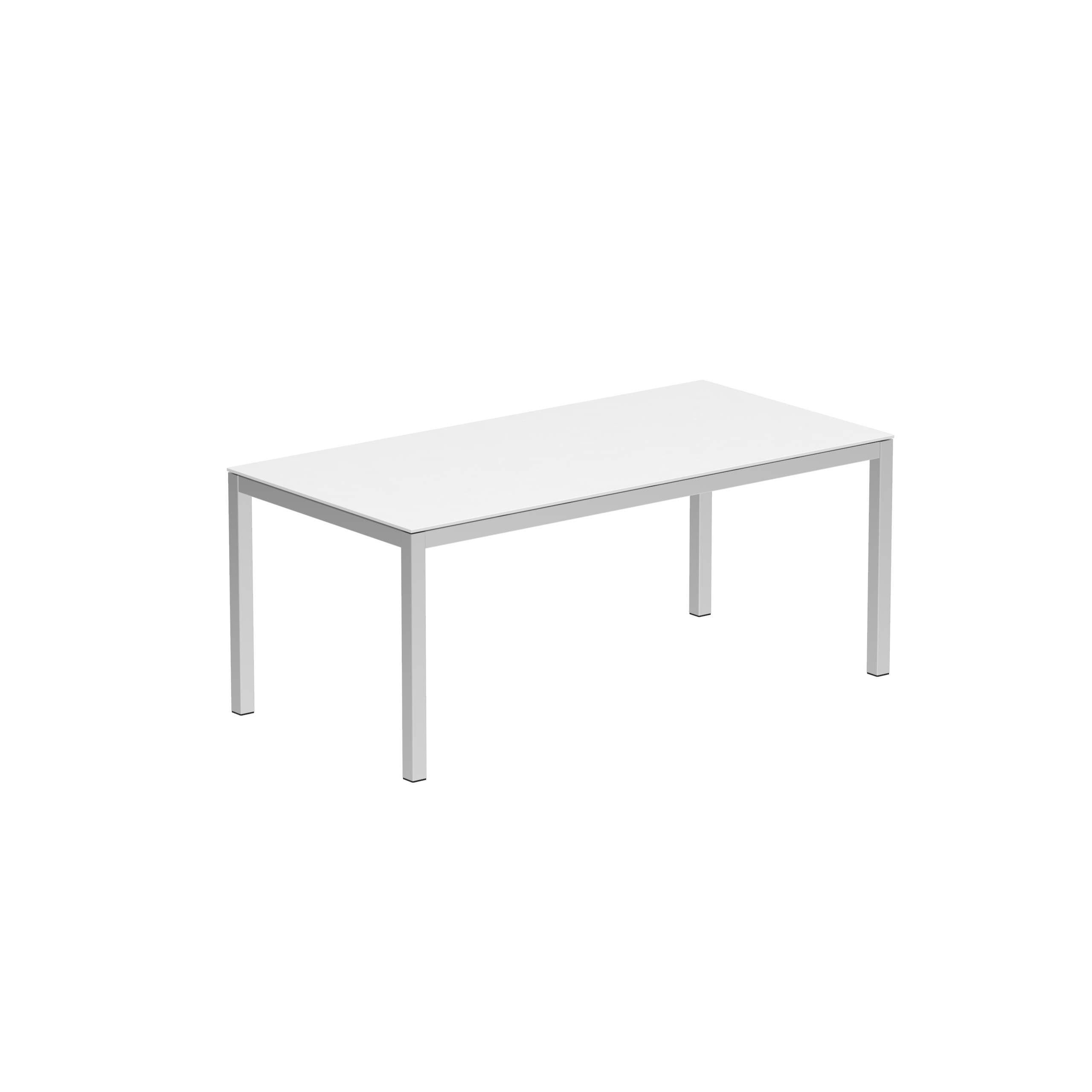 Taboela Table 180x90cm Ep + Ceramic Top White