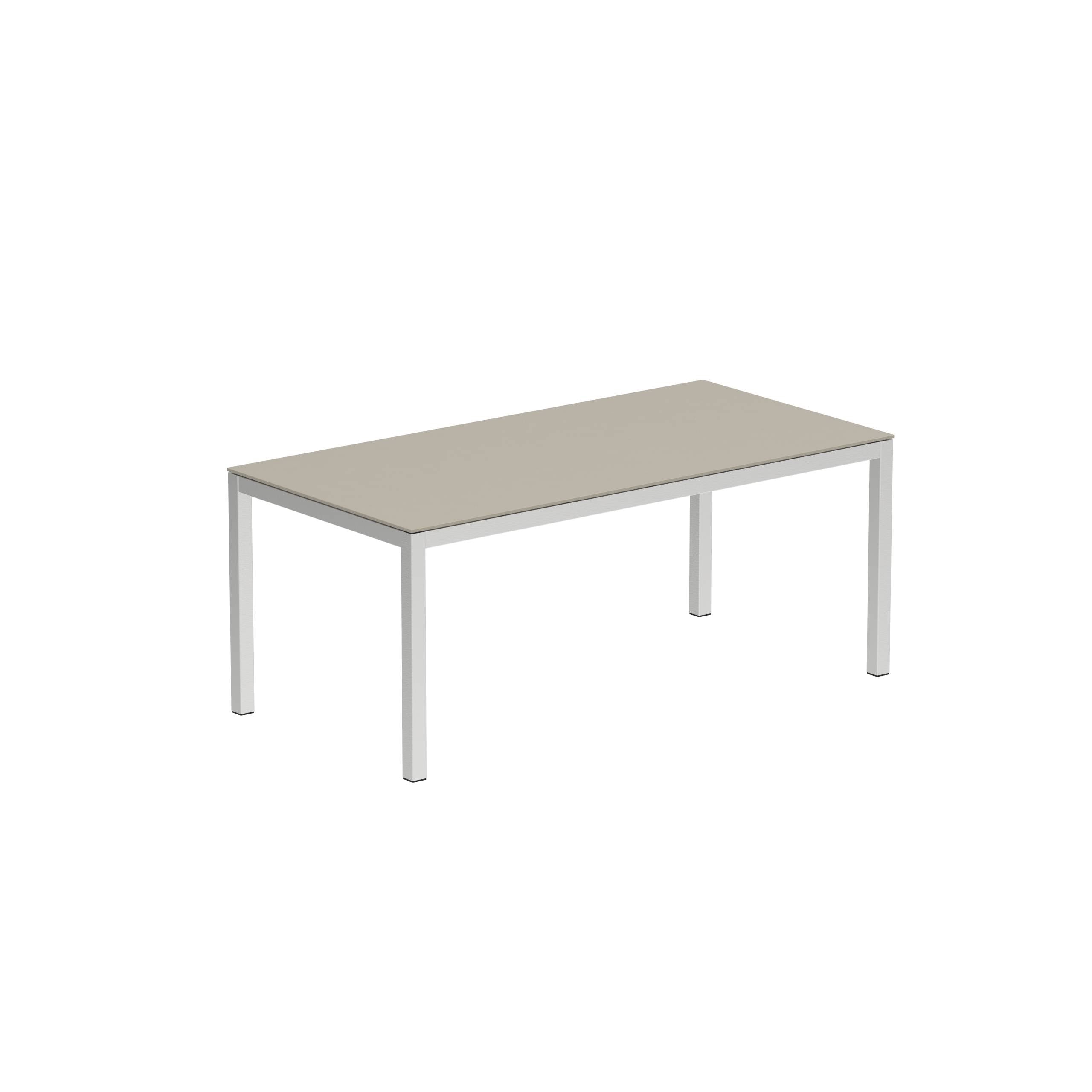 Taboela Table 180x90cm + Ceramic Top Pearl Grey