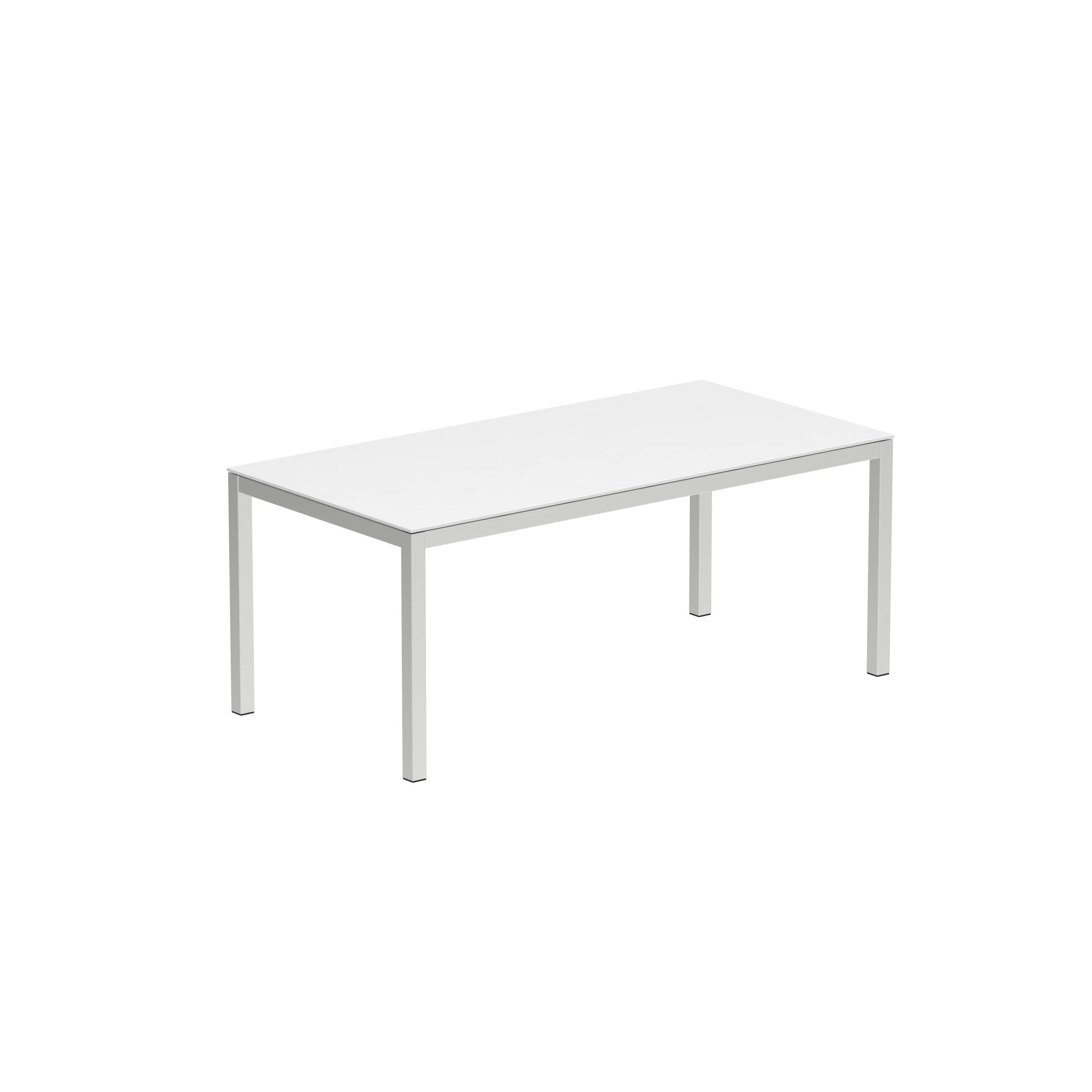 Taboela Table 180x90cm + Ceramic Top White