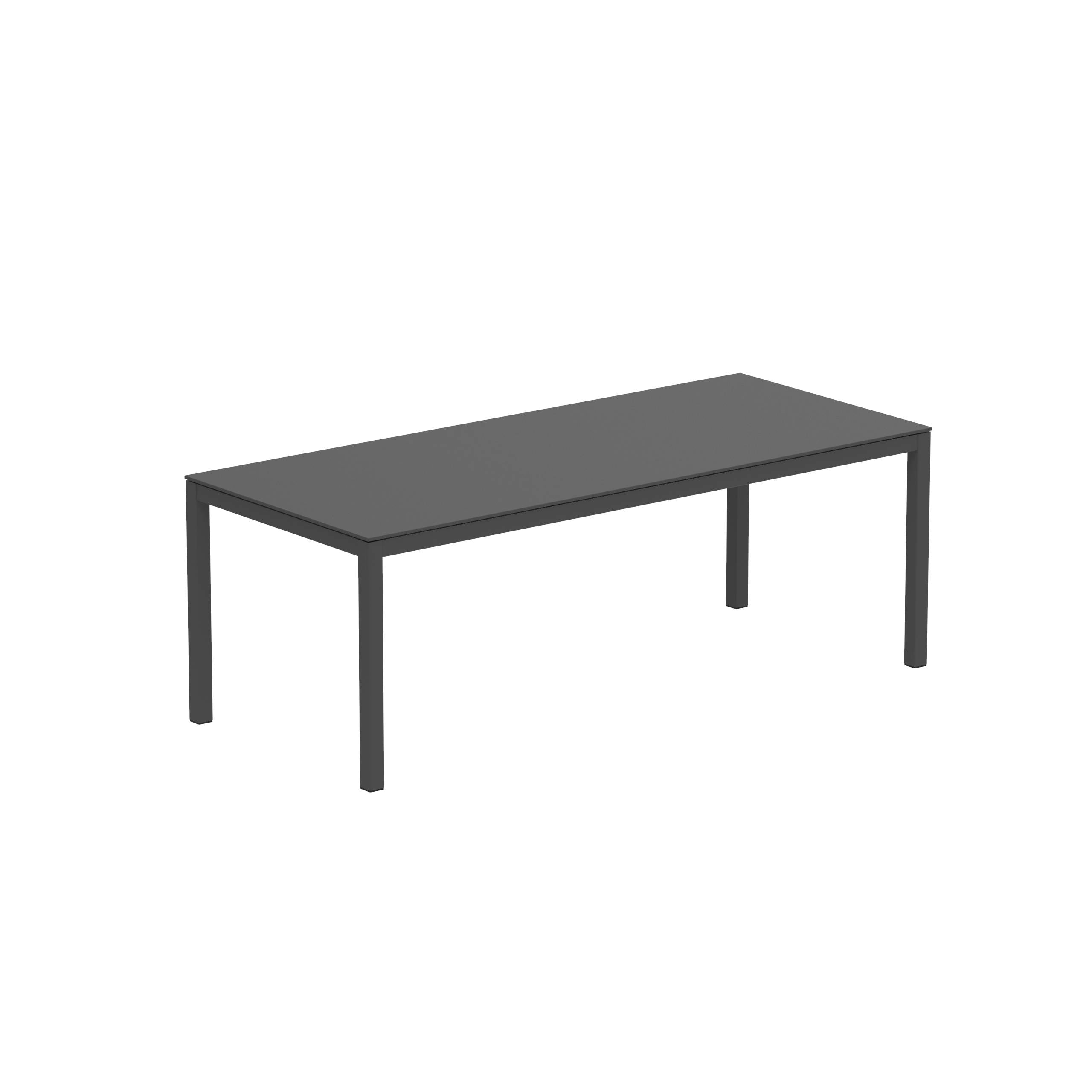 Taboela Table 210x90cm Anthracite + Ceramic Tabletop Black