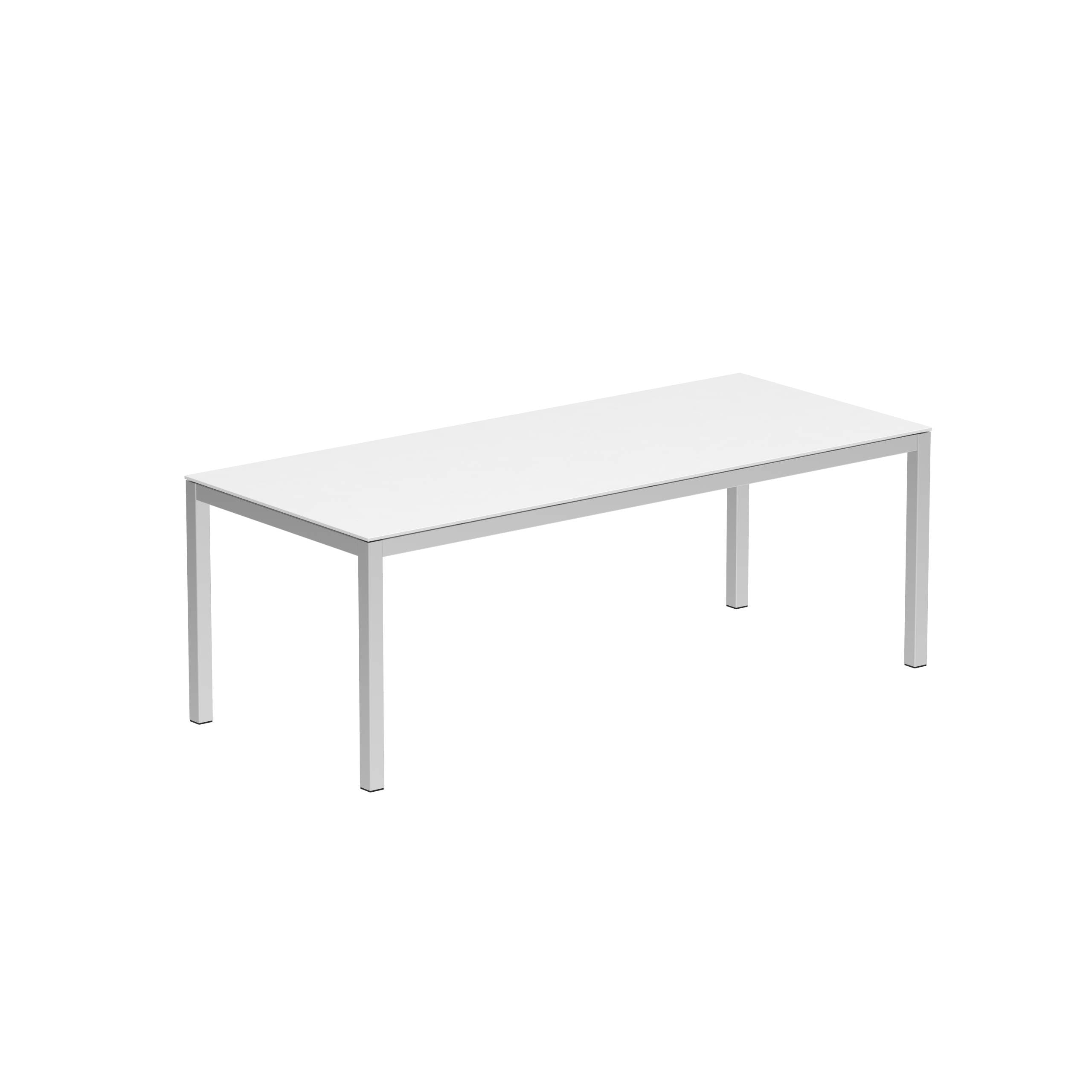 Taboela Table 210x90cm Ep + Ceramic Top White