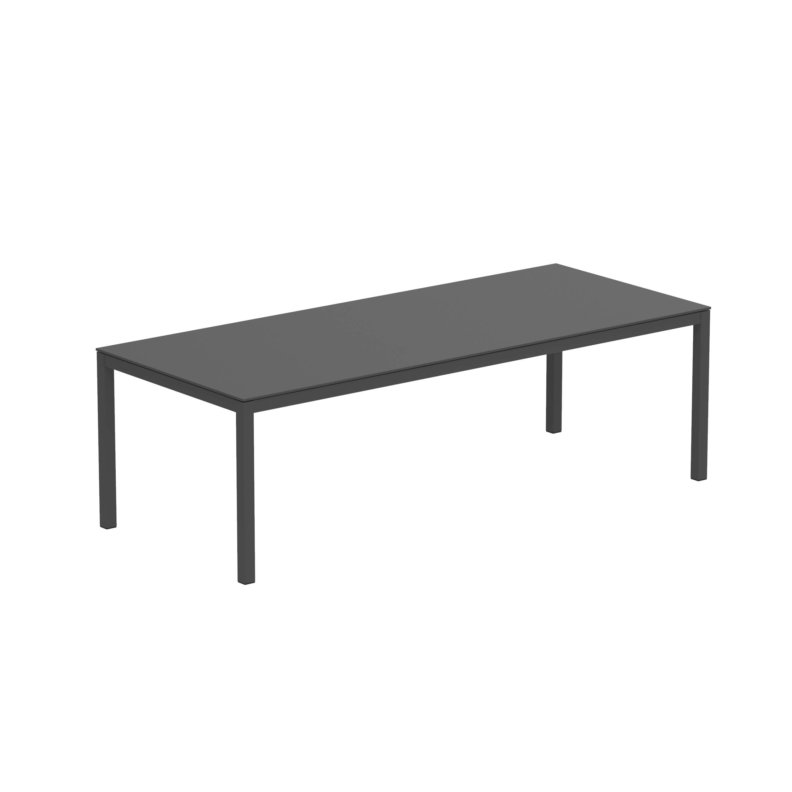 Taboela Table 240x100cm Anthracite + Ceramic Top Black