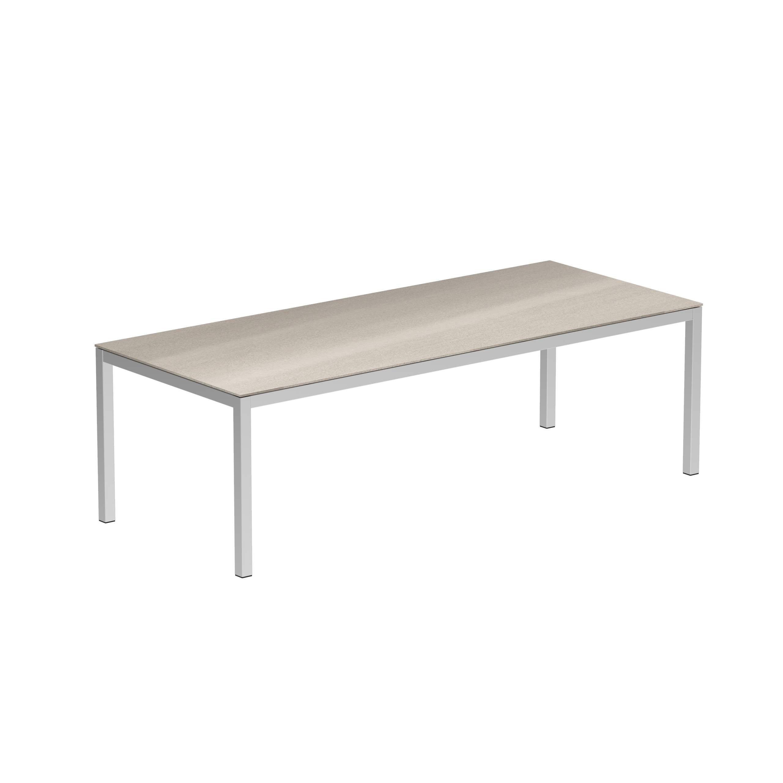 Taboela Table 240x100cm Ep + Ceramic Top Taupe Grey