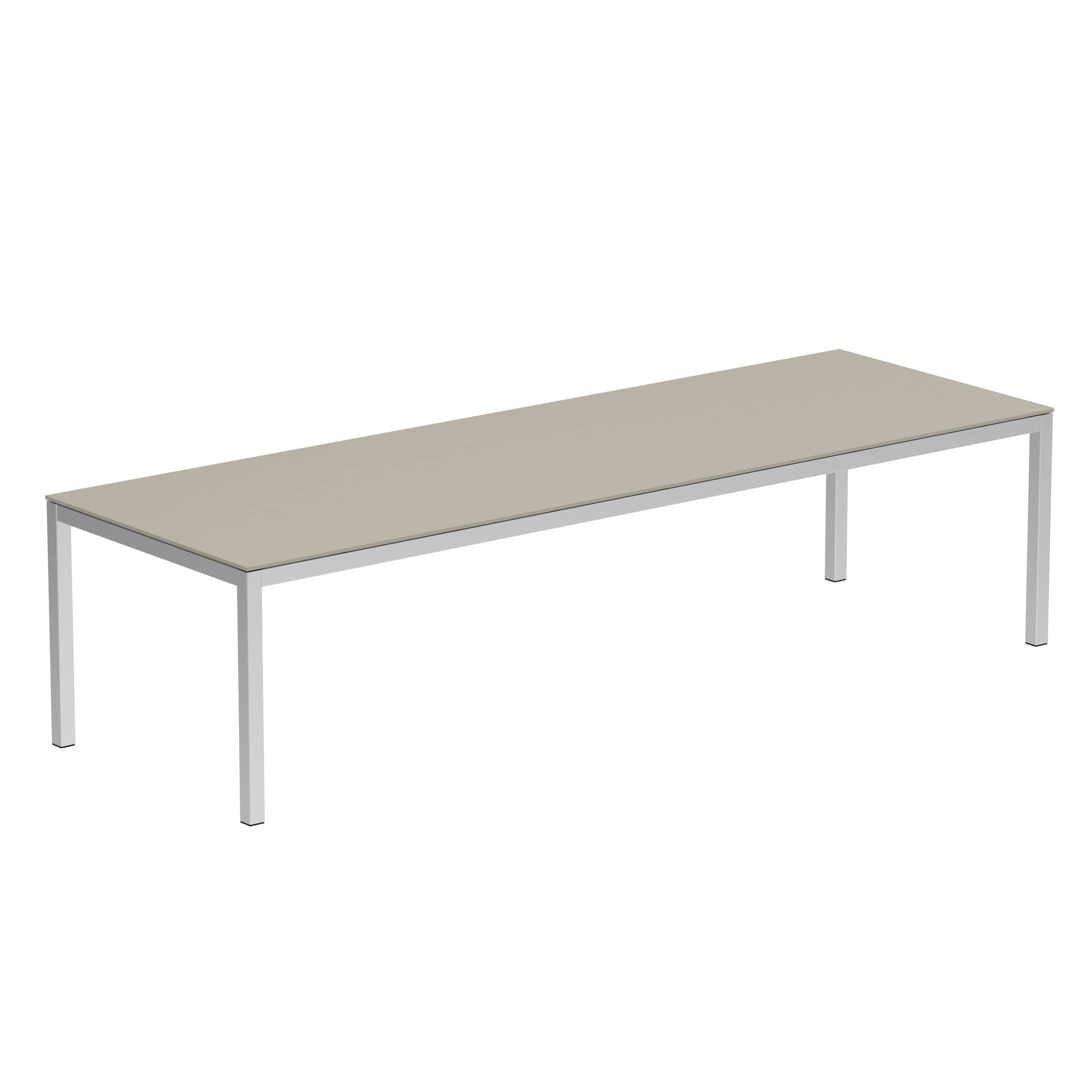 Taboela Table 300x100cm With Top Ceramic Pearl Grey El Pol