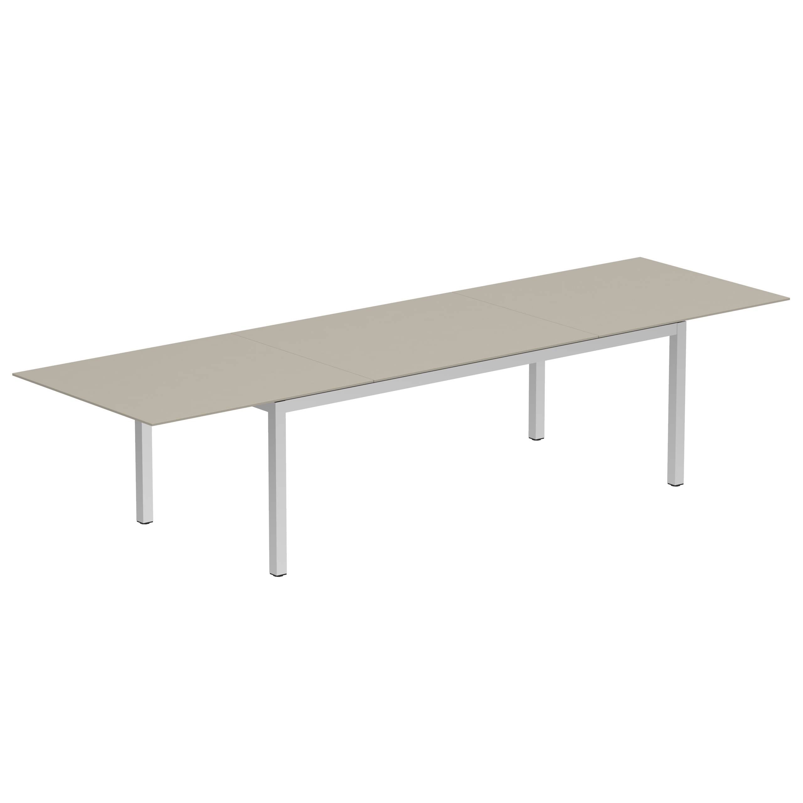 Taboela Extendable Table 100x220/340cm Ep + Ceramic Top Pearl Grey