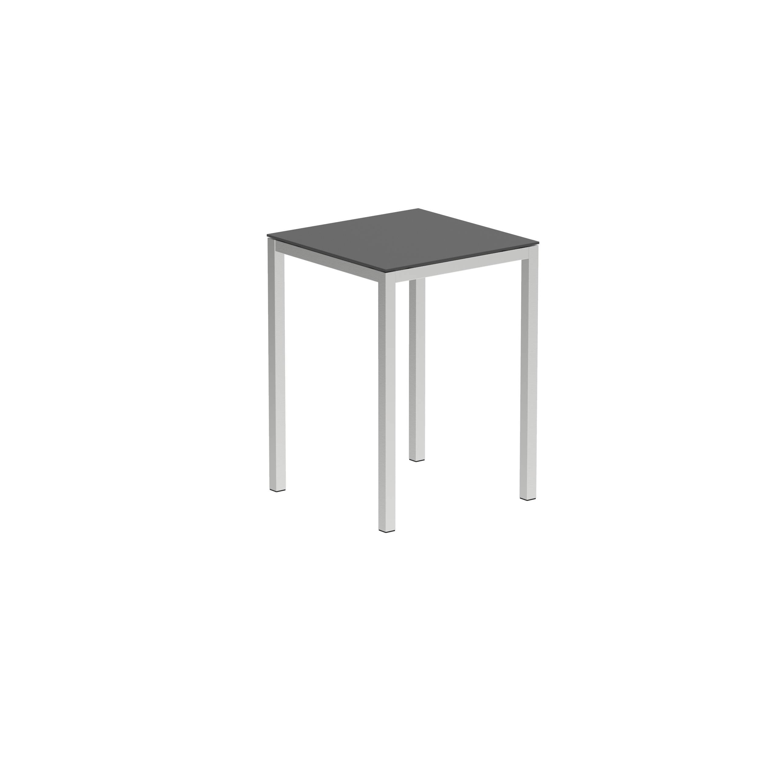 Taboela High Table 80x80cm + Ceramic Top Black