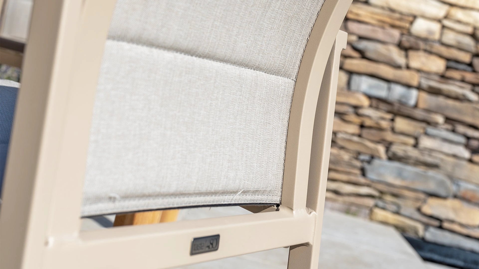 4 Seasons Outdoor Cortina stacking chair latte
