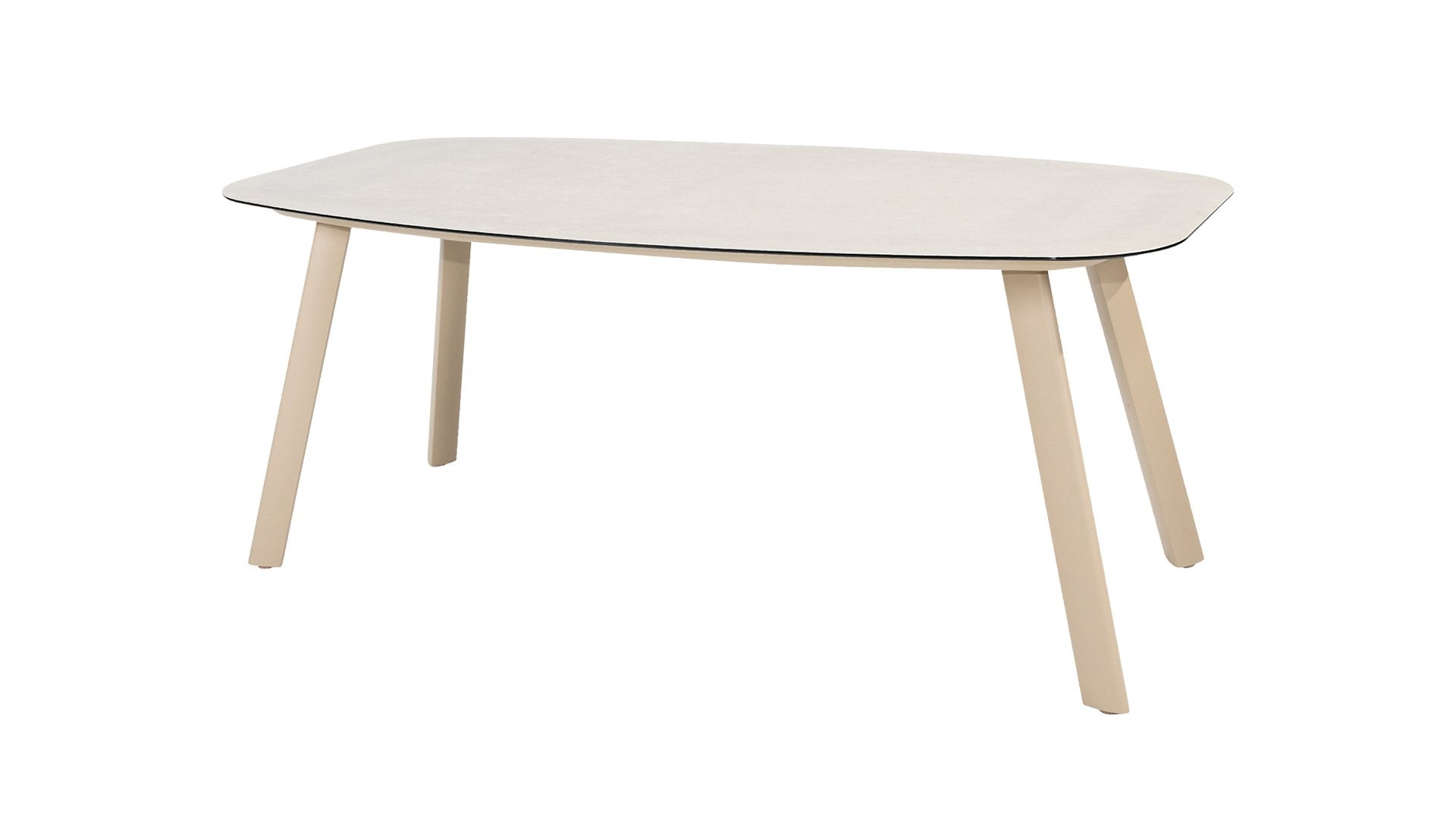 4 Seasons Outdoor Eva 6 Seat with Manolo 180cm Barrel Ceramic Dining Table