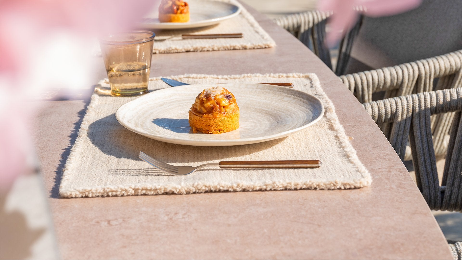 4 Seasons Outdoor Piacenza 6 Seat with Manolo 180cm Barrel Ceramic Dining Table