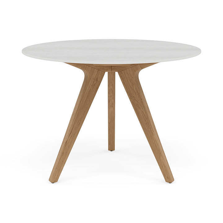 Manutti Torsa Round Dining Table With 100 cm Width and 73 cm Height