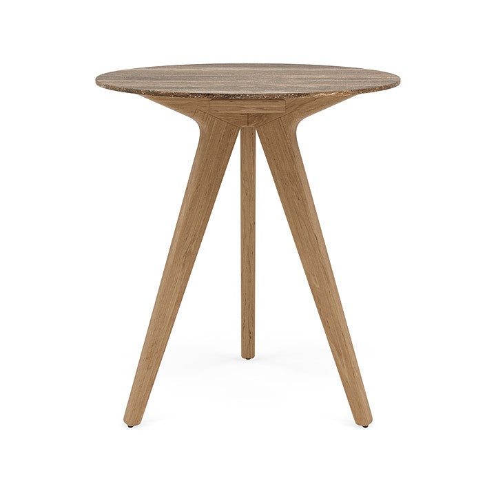 Manutti Torsa Counter Height Round Dining Table With 80 cm Width and 91 cm Height