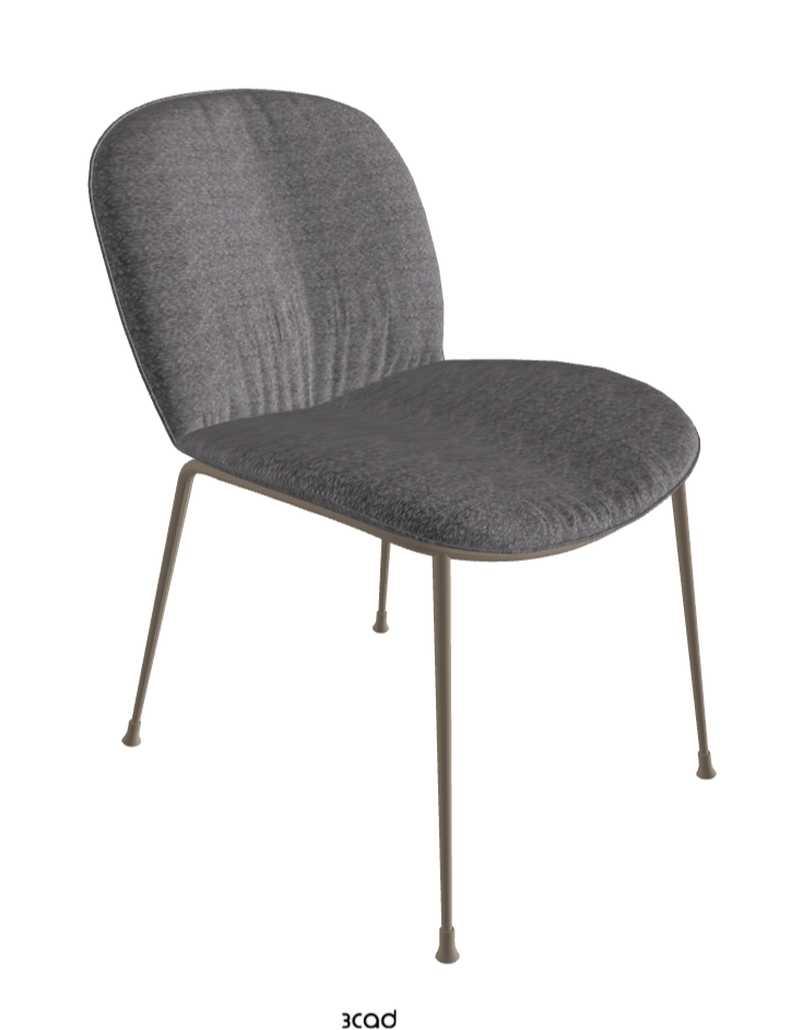 Tina Dining Chair_Titanium Embossed_Fabric_B244