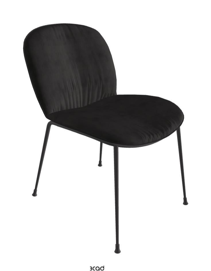Tina Dining Chair_Graphite Embossed_Micro Nubuk_Charcoal