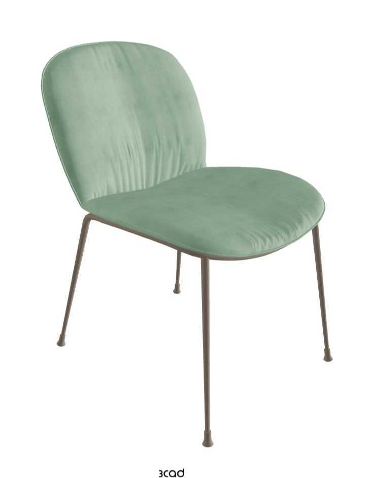 Tina Dining Chair_Titanium Embossed_Micro Nubuk_Mint