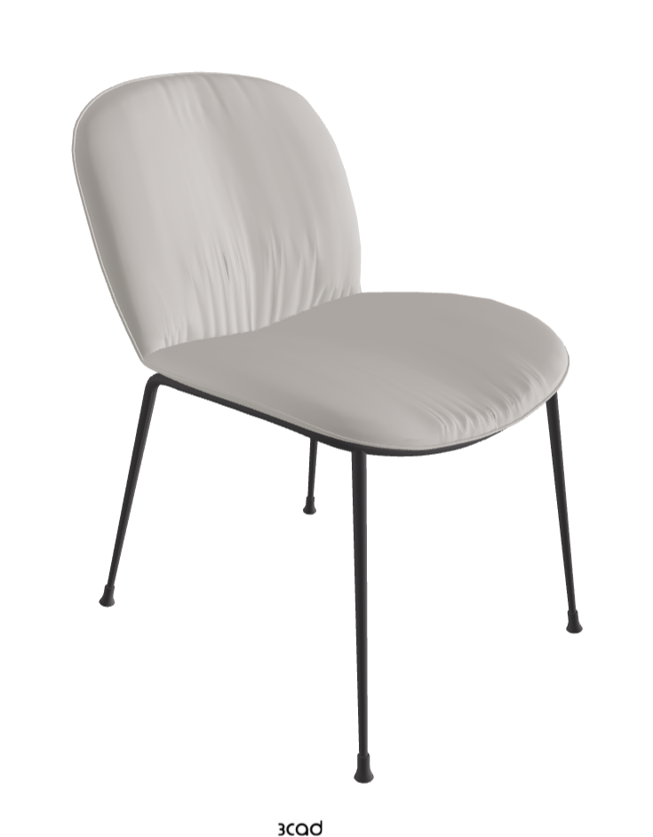 Tina Dining Chair_Graphite Embossed_Soft Leather_Dakota
