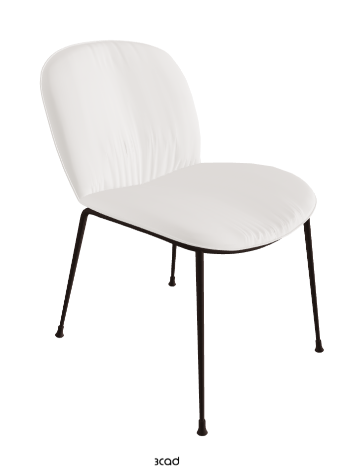 Tina Dining Chair_Bronze Embossed_Soft Leather_Oyster