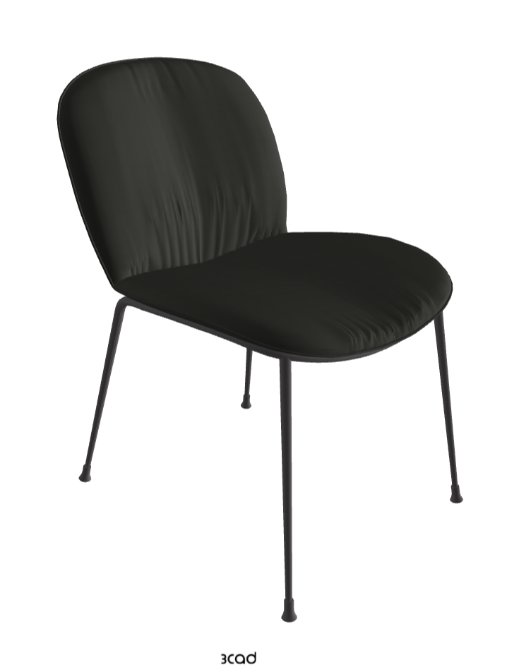 Tina Dining Chair_Graphite Embossed_Soft Leather_Smoke