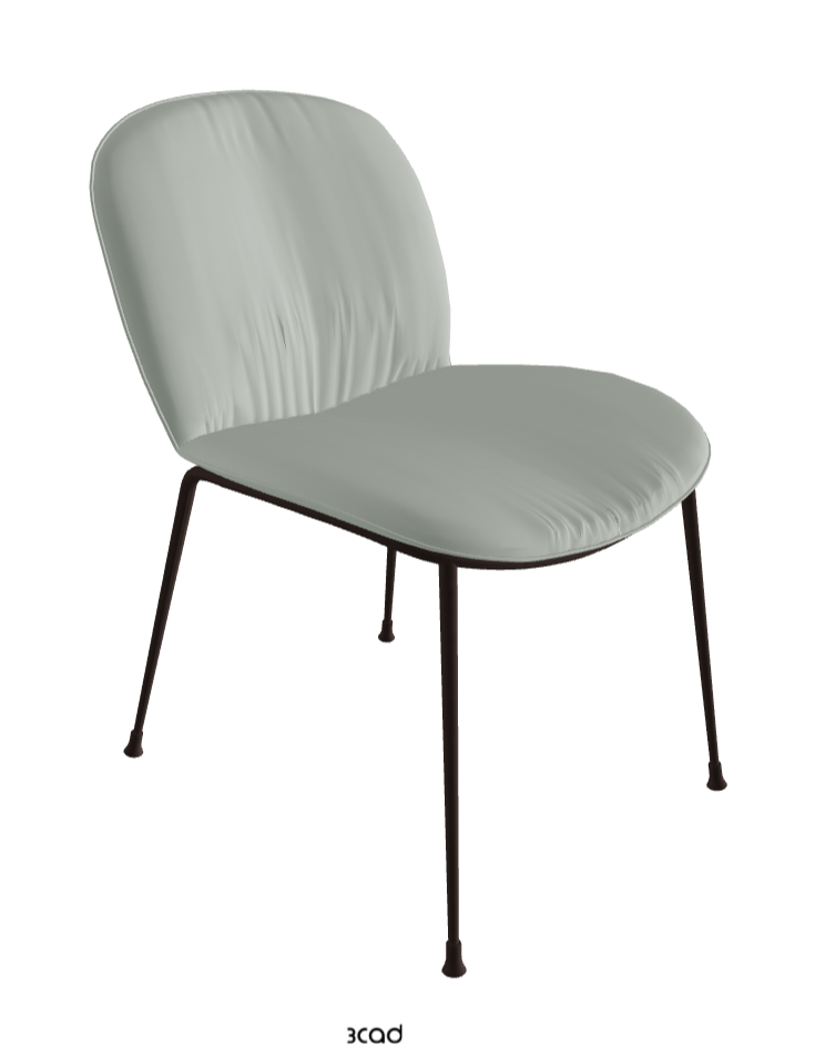 Tina Dining Chair_Bronze Embossed_Soft Leather_Ice