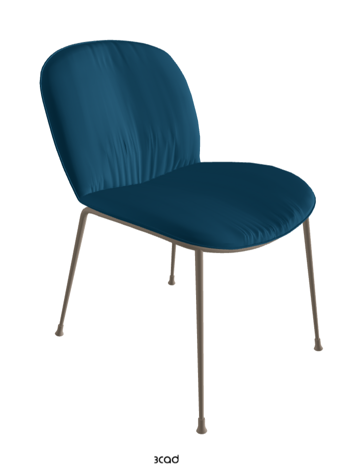 Tina Dining Chair_Titanium Embossed_Soft Leather_Capri
