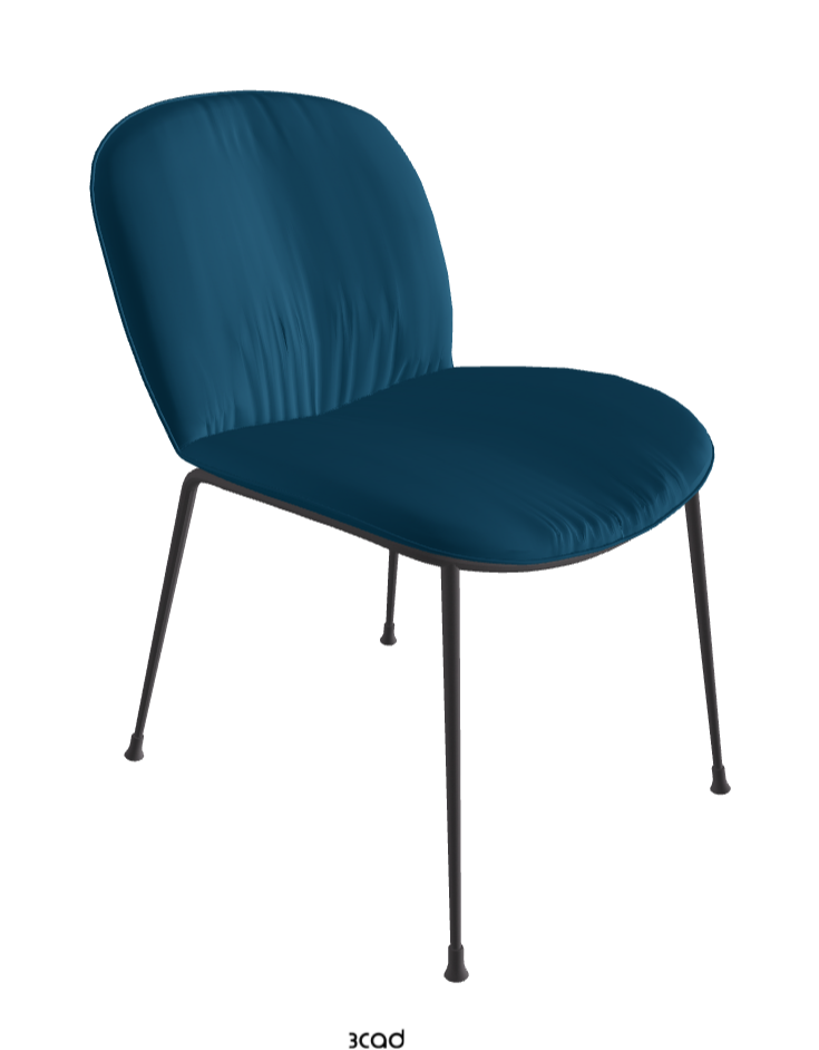Tina Dining Chair_Graphite Embossed_Soft Leather_Capri