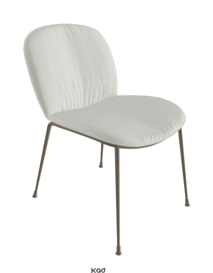 Tina Dining Chair_Titanium Embossed_Soft Leather_Artico