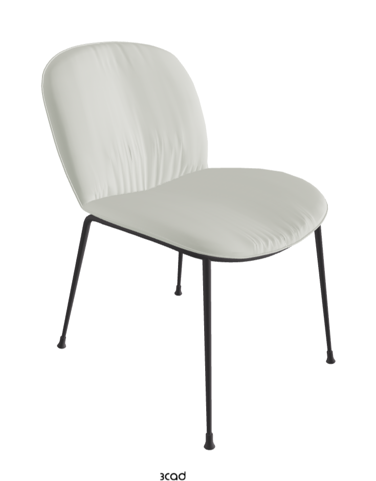 Tina Dining Chair_Graphite Embossed_Soft Leather_Artico