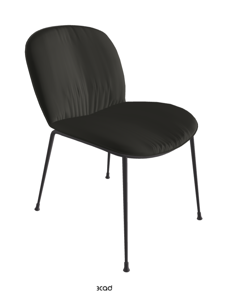 Tina Dining Chair_Graphite Embossed_Synthetic Leather_London
